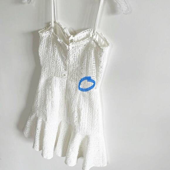 Superdown x revolve White Del Crochet Keyhole Dress - Picture 7 of 9